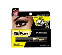Ebin New York Grip Bond Eyelash Adhesive Black Dries Dark With Silicon Applicator 5 g / Black