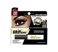 EBIN NEW YORK Grip Bond Eyelash Adhesive (Paddle Type, White/Dries Clear, 0.18 oz) | Hypoallergenic Latex Free Formaldehyde Free Lasts All Day Ideal for Sensitive Skins