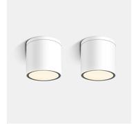 EBION Ceiling Lights 2 Pack,IP65 Waterproof Surface Mounted Downlight,GU10 Ceiling Spot Lights, Aluminum Flush Ceiling Lighting Fixture for Bedroom,Living Room,Bathroom,Hallway,Office,White