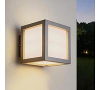 EBION Outdoor Wall Lantern, Outdoor Wall Lights IP54 Waterproof,Modern Aluminum Outside Wall Lights,Cube Exterior Wall Sconce for Front Door, Patio,Terrace,Garage,Garden,E27 Max.15W x 2