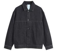 EBIT Denim Jacket with Octagon Patch Black