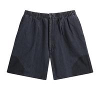 EBIT Men's Octagon Patch Denim Lofty Shorts Grey 28"