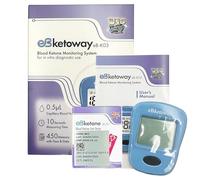 eBketone Ketosis Digital-Meter Monitor Complete System Starter Pack with 10 Ketone Test Strips