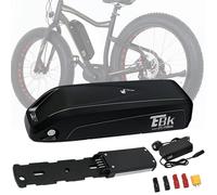 Ebkrides Ebike Battery 36V 13AH Electric Mountain Bike Lithium Battery with 2A Fast Charger, 4 Pin Base Plate for 36V Controller 50W-750W Motor (36V 13AH (0-750W) 4 Pin No USB)