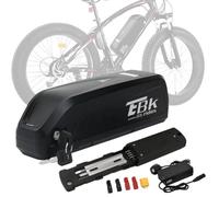 Ebkrides Ebike Battery 48V 15AH Electric Bike Lithium Battery Hailong Removable Electric Bicycle Battery Pack Power with Charger, 4 Pin Base Plate, USB Port for 1000W 750W 500W 350W Bicycle Motor
