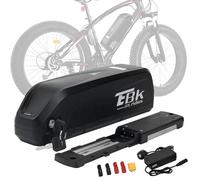 Ebkrides Ebike Battery 48V 15AH Electric Bike Lithium Battery Hailong Removable Electric Bicycle Batteries Pack Power with Charger, 5 Pin Base Plate, USB Port for 1000W 750W 500W 350W Bicycle Motor