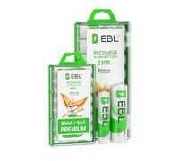 EBL 16-Pack 1.2V Rechargeable Batteries Combo: 8 X Rechargeable Battery AA + 8 X AAA Rechargeable Batteries with Pre-Charged, Low Self-Discharge, High Capacity for Long Lasting Power