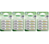 EBL AA Rechargeable Batteries 2800mAh 16-Pack 1.2V Ni-MH Battery