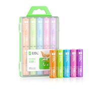 EBL AAA 1100mAh Ni-Mh Rechargeable Batteries, 10 Pack AAA Batteries with Storage Cases