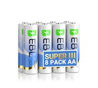 EBL Lithium AA Battery, High Power 3700mAh 1.5V AA Lithium Batteries 8 Pack (Disposable Type)，Good Performance Even in Winter