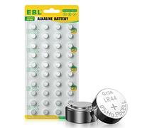 EBL LR44 Batteries - 40 Packs AG13 LR44 Button Cell Batteries, 1.5V Alkaline Coin Battery for Watch, Hearing Aids, Glucometers, Key Fobs, Car Keys and Small Electronics