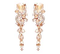 EBLIN Geometry Fashion Alloy with Elegant and Elegant Dinner Gorgeous and glitzy crystal in tones adorn this peacock shaped earrings. Studded with dazzling multi-crystals for an eye-catching sparkle
