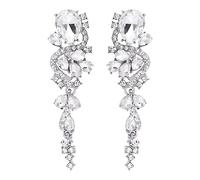 EBLIN Geometry Fashion Alloy with Elegant and Elegant Dinner Gorgeous and glitzy crystal in tones adorn this peacock shaped earrings. Studded with dazzling multi-crystals for an eye-catching sparkle