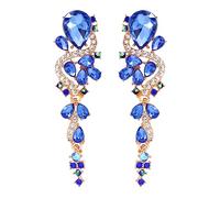 EBLIN Geometry Fashion Alloy with Elegant and Elegant Dinner Gorgeous and glitzy crystal in tones adorn this peacock shaped earrings. Studded with dazzling multi-crystals for an eye-catching sparkle