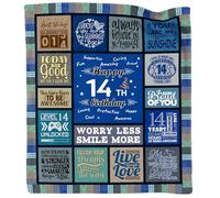 Ebmdsia 14 Year Old Boy Gifts Ideas, Birthday Gifts for 14 Year Old Boys, 14th Birthday Gifts for Boys, Gifts for 14 Year Old Boy, 14th Birthday Decorations for Boys Throw Blanket 60“x50”