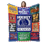 Ebmdsia Hockey Blanket for Boys Girls, Hockey Gifts for Boys Men, Ice Hockey Gifts, Gifts for Hockey Lovers, Hockey Players Gifts, Field Hockey Gifts, Hockey Gifts for Coaches Throw Blanket 60"X50"