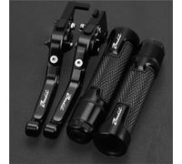 EBNMHS Brake Levers Motorcycle Brake Clutch Lever Handlebar Grips Ends for Suzuki GSF600 GSF 600 for Bandit 1995-2004 Bar Fittings Motorbike Clutch Lever Grips