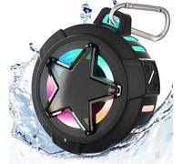EBODA Bluetooth Shower Speaker, IP67 Waterproof Portable Speakers, Floating, TF Card, Small Outdoor Speaker with LED Light, True Wireless Stereo for Bike, Beach, Paddle Board, Kayak, Gifts