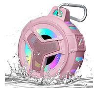 EBODA Bluetooth Shower Speaker, IPX7 Waterproof Portable Wireless Small Speakers, Floating, 24H Playtime for Home, Beach, Pool, Kayak, Hiking, Boat Accessories, Gifts for Women, Girls - Pink