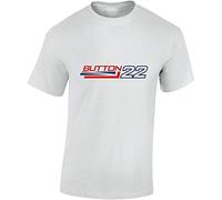 EBOLD Jenson Button 22 Fromular 1 Motor Racing T-Shirt White XXL