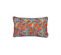 Ebon Wilds Nkiru Piped Polyester Filled Cushion Wylder Tropics Orange 30cm x 50cm