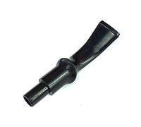 Ebonite Bent Saddle Tobacco Pipe Replacement Mouthpiece for Free Style Tobacco Pipe Fit 9mm Charcoal Filters BE0062