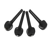 Ebony 4Pcs Firm Violin Tuning Pegs, Original Color Production, Medium Essential Accessory, Handmade for 4/4 Violin