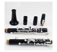 Ebony Body Clarinet G Tune 18 Key Copper-Nickel Silver Plated Keys Clarinet With Accessories Clarinet Kit