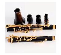 Ebony Body Copper-Nickel Gold Plated Keys 18 Keys G Tone Clarinet With Storage Case Clarinet Kit