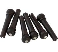 Ebony Bridge Pins, MOP Dot