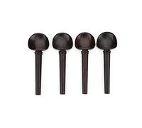 Ebony Cello Pegs 4/4 Size, Cello Tuning Pegs Set of 4, Ebony Wood No Hole Tuning Access, ht Replacement for Musical Instruments