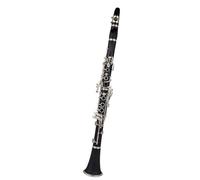 Ebony Clarinet Black Wind Instrument Flat 17 Keys Beginners Grade Examination Stage Performance(C)