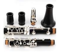 Ebony Clarinet In The Key Of Bb With Silver Plated Keys