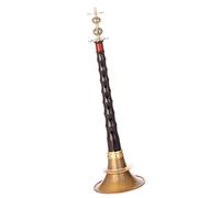 Ebony Copper Wire Rod Suona Chinese Traditional Ethnic Playing Type Suona Horn For Beginners Suona Set(Color:33cm)