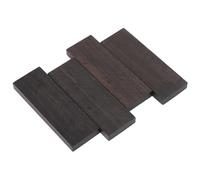 Ebony DIY Knife Scales Musical Instrument Accessories for Multiple Uses 4pcs 12 X 4 X 1 Cm