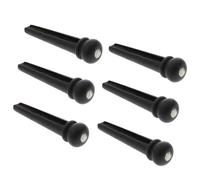 Ebony Guitar Bridge Pins Black For Acoustic Guitar Replacement Accessory 6pcs/Pack Guitar Parts