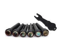 Ebony Guitar Bridge Pins String Pegs With Bridge Pin Puller Remover Replacement Part For Acoustic Folk Guitar Ukulele