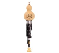 Ebony Hulusi Professionally Cucurbit Flute Musical Instrument Performance B-flat Key C Gourd Flute Practice Playing Hulusi Flute