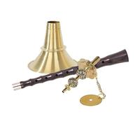 Ebony Indeterminate Tone Average Hole Folk Suona Horn Copper Bowl Suona for Beginner (Color : C, Size : 28.2 cm)