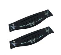 Ebony Inlaid True Color Code Folk Acoustic Guitar For TL Harp Under Lower Drive Pull Wire Plate String Plat Guitar Replacement bridge(C-08)