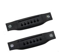 Ebony Inlaid True Color Code Folk Acoustic Guitar For TL Harp Under Lower Drive Pull Wire Plate String Plat Guitar Replacement bridge(C-10)