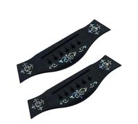 Ebony Inlaid True Color Code Folk Acoustic Guitar For TL Harp Under Lower Drive Pull Wire Plate String Plat Guitar Replacement bridge(C-01)