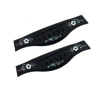 Ebony Inlaid True Color Code Folk Acoustic Guitar For TL Harp Under Lower Drive Pull Wire Plate String Plat Guitar Replacement bridge(C-07)