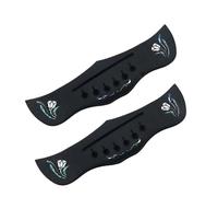 Ebony Inlaid True Color Code Folk Acoustic Guitar For TL Harp Under Lower Drive Pull Wire Plate String Plat Guitar bridge Parts(C-03)