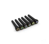 Ebony/Ox Bone Guitar Bridge Pin String Peg Replacement Guitar Bridge Pin for 6 and 12 Strings Acoustic Guitar