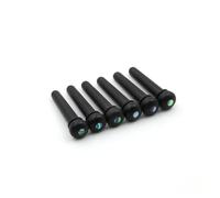 Ebony/Ox Bone Guitar Bridge Pin String Peg Replacement Guitar Bridge Pin for 6 and 12 Strings Acoustic Guitar