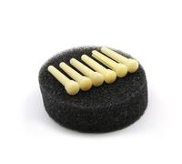 Ebony/Ox Bone Guitar Bridge Pin String Peg Replacement Guitar Bridge Pin for 6 and 12 Strings Acoustic Guitar