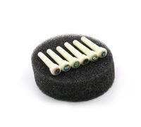 Ebony/Ox Bone Guitar Bridge Pin String Peg Replacement Guitar Bridge Pin for 6 and 12 Strings Acoustic Guitar