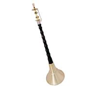 Ebony Pole Brass Bowl Suona Chinese Traditional Folk Woodwind Instrument Adult Suona Suona Set(Color:31cm)