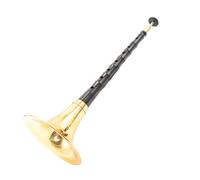 Ebony Pole Gold-plated Carved Bowl Suona Set Adult Chinese Traditional Folk Suona Horn Suona Set (Color : D)